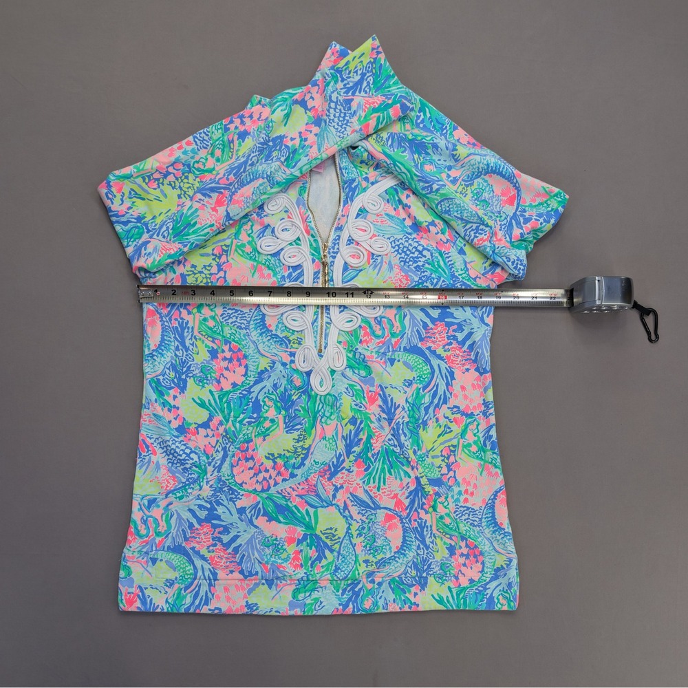 Lilly Pulitzer Mermaid Print 1/4 Zip Pullover Small - Picture 7 of 12